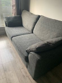 sofa with storage and armchair