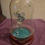 Hand Blown Glass Golfer Statue in Dome Image 8