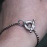 Vintage Secret Sterling Silver 925 Bangle Bracelet 7,6g Image 6