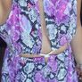 ASOS Purple Snake Print Cut Out Maxi Dress UK 10 Brand new with tags Image 3