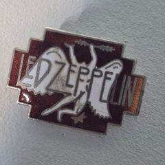 Rare Vintage Led Zeppelin 1970s Enamel Pin Badge Official Hillman Maker