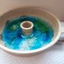 Dun-Chaoin  Pottery Candle Holder  ( Glazed ) Image 6