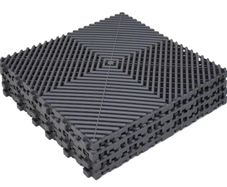 20 Pack Industrial Interlocking Floor Tiles Garage Mats 40 x 40 cm Modular Interlocking Floor Mats Slip Garage PVC Cushion Workshop Drainage Mat for Outdoor Wet Area
