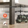 Helicopter, 2.4GHz Military Remote Control Helicopter, 3.5 Channel RC Airplane for Kid, 20 Mins Flight Time, One-Key Takeoff/Landing & LED Lights, Flying Plane Toys for Kids Ages 8 and up Image 6