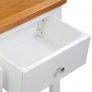 Console Table 83x30x73 cm Solid Oak Wood Image 4