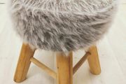 Fluffy stool.  Designers, elegant stool.