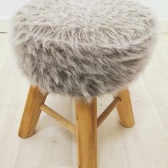 Fluffy stool.  Designers, elegant stool.