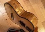 Mr. Mai all solid spruce and spalted maple tenor ukulele with deluxe case. NEW