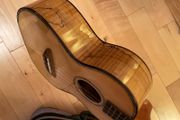 Mr. Mai all solid spruce and spalted maple tenor ukulele with deluxe case. NEW