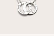 Silver Enibas Croi Alain double pendant necklace