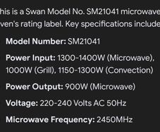 Microwave/Combi Oven/Grill