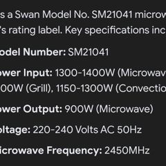 Microwave/Combi Oven/Grill