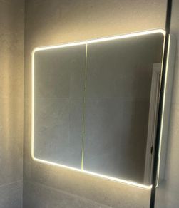 Hib Cayla Illuminated Slimline Led Mirror Cabinet
