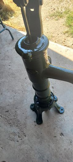 Antique  Garden water pump and Stand By Deville its a no 34 Working French Nice conditions