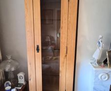 Solid Oak Cabinet with Light