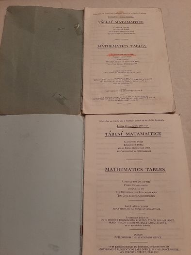80's and 90's Mathematical Tables (Blue)