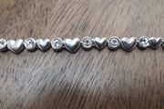 Heart and Diamonte Bracelet
