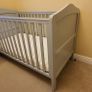 Nested Sorrento Baby Cot Grey with Mattress & Fisher Price butterfly dreams toy with Music/light Image 4
