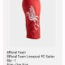 Brand New Official Team Liverpool FC Gaiter - Size - One Size - RRP - 18.99 Image 6