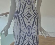 river island tie dye column dress(size8)