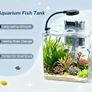 13L Starter Fish Tank Kit, 25  25  22CM Mini Plastic Aquarium with LED Light & USB Filter, DIY Aquascape for Small Betta Fish Image 3