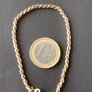Vintage Italian 9ct gold rope link bracelet by UnoAErre Image 2
