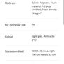 Folding guest bed with mattress - 80cm x 190cm Image 3