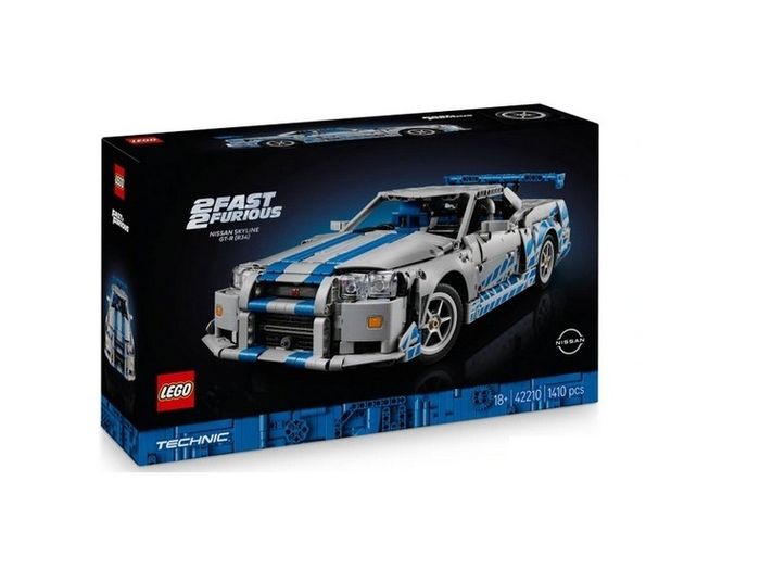 LEGO - 2 Fast 2 Furious Nissan Skyline GT-R (R34) Car - 42210 - NEW