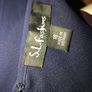 Long slieve lined navy mini dress, very pretty Image 4