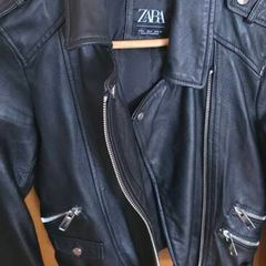 zara leather jacket
