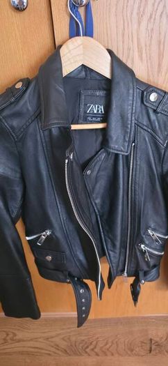zara leather jacket