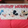 Vintage American Toy Mickey Mouse Wooden Toy Chest / Storage Box Image 6