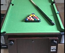 2 in 1 Air Hockey & Pool Combo Table. 5 feet by 2.5 feet