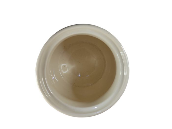 Cloverleaf Peaches and Cream Biscuit Jar / Barrel 16Cm Tall (Missing Lid)