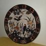 Large Vintage hand painted Satsuma Love Birds Plate Image 9
