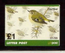 1999 Ireland IR1 Birds Definitive Stamp Booklet Mint Never Hinged. Hibernian HB70.