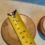 Antique Treen Pot Small Antique Treen Pot.Screw-on mushroom shaped lid.Polished light colored wood, possibly yew or sycamore. Image 7