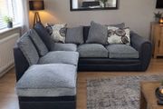 Dfs grey corner  sofa