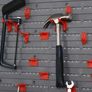 SALE 54 Pcs On-Wall Tool Equipment Holding Pegboard Home DIY Garage Organiser DIY w/ 50 Pegs 2 Shelves Image 4