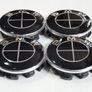 56 mm Set 4 Pcs BMW Wheels Centre Caps - Full Black Image 2