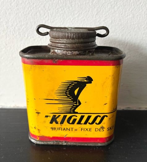 Rare Vintage Ski Wax Advertising Tin