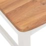 Dining Chairs 2 pcs White Solid Oak Wood Image 5