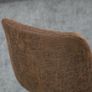 NEW SALE | Brown Leather Bar Stools, Armless, Upholstered, Large Round Base, Image 8