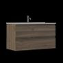 Incline 1000 Walnut unit and basin Image 2