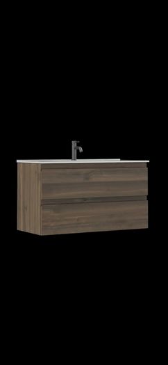Incline 1000 Walnut unit and basin