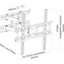 Tv Wall Mount Bracket Tilt and Swivel 20" - 65" Image 2