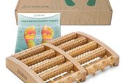 Foot Massager for Plantar Fasciitis Relief, Wooden Massage Roller with Arch Shape Design for Foot Pain Relief, Neuropathy, Heel Spur Pain, Stress Relief &amp; Relaxation, Muscle Therapy Tool