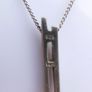 Vintage Sterling Silver Long Pendant Necklace (L20" - 4,18g) Image 7