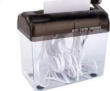 A6 Straight Cut Smash Portable Mini Paper Grinder Fits Folded A4 Portrait Paper Capacity 1.5L (FREE POSTAGE)