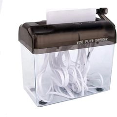 A6 Straight Cut Smash Portable Mini Paper Grinder Fits Folded A4 Portrait Paper Capacity 1.5L (FREE POSTAGE)